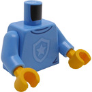 LEGO Bleu Moyen Officier de Police (30638) Minifigurine Torse (973 / 76382)