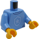 LEGO Bleu moyen Police Officer (30638) Minifig Torse (973 / 76382)