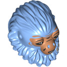 LEGO Medium Blue Rio Durant Head with Hair (39510)