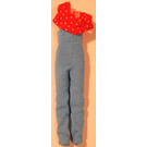 LEGO Medium Blue Scala Jumpsuit with Red Top and Yellow Dots