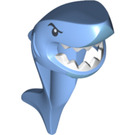LEGO Mittelblau Hai Costume Kopfbedeckung mit Schwanz und Fin mit Weiß Zähne (24231 / 102737)