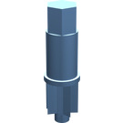 LEGO Medium blauw Glijbaan As met Geared Einde (50903)