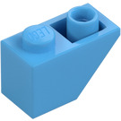 LEGO Medium blauw Helling 1 x 2 (45°) Omgekeerd (3665)