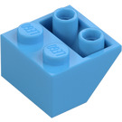 LEGO Azul medio Con pendiente 2 x 2 (45°) Invertido con espaciador plano debajo (3660)