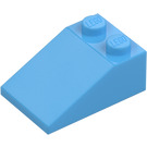 LEGO Bleu Moyen Pente 2 x 3 (25°) avec surface rugueuse (3298)