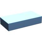 LEGO Medium Blue Tile 1 x 2 without Groove (3069)