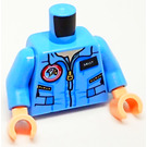 LEGO Mittelblau Torso Medium Blau NASA Jacket (973 / 76382)