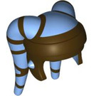 LEGO Mittelblau Twi'lek Headdress mit Dark Brown Streifen (33582 / 90445)