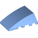 LEGO Medium Blue Wedge 4 x 4 Triple Curved without Studs (47753)