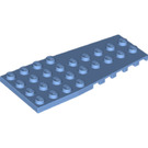 LEGO Medium Blue Wedge Plate 4 x 9 Wing with Stud Notches (14181)