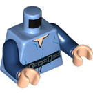 LEGO Bleu moyen Young Boba Fett avec Flesh Diriger Minifig Torse (973 / 76382)