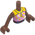 LEGO Medium Brown Aliya with Riding Clothes Friends Torso (73141 / 92456)