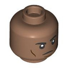 LEGO Medium Brown Blaise Zabini Minifigure Head (Recessed Solid Stud) (3626 / 101473)