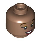 LEGO Mittel braun Indira Minifigure Kopf (Einbau-Vollbolzen) (3626 / 104455)