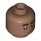 LEGO Medium Brown Kai Brightstar Minifigure Head (Recessed Solid Stud) (3274 / 104272)