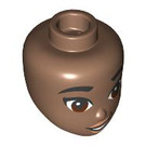 LEGO Medium Brown Kayla Female Minidoll Head (92198 / 103410)