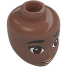 LEGO Medium Brown Kayla Minidoll Head (92198 / 103410)