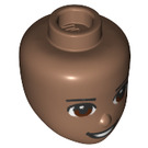 LEGO Medium Brown William Minidoll Head (1454 / 92198)