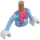 LEGO Medium donker vleeskleurig Aaron Friends Torso (Boy) (73161)