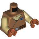 LEGO Carne medio scuro Admiral Ackbar con Medium Dark Carne Robe Minifigure Busto (973 / 76382)