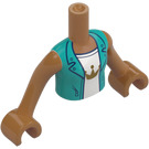 LEGO Mittleres dunkles Fleisch Andrea Friends Torso (73141 / 92456)