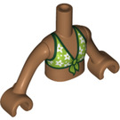 LEGO Medium mørkt kød Andrea med Grøn Bikini Top Friends Torso (35677 / 92456)