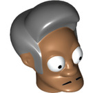 LEGO Medium Dark Flesh Apu Nahasapeemapetilon Head (18146)