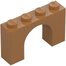 LEGO Medium mørkt kød Hvælving 1 x 4 x 2 (6182)