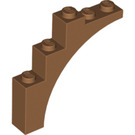 LEGO Mittleres dunkles Fleisch Bogen 1 x 5 x 4 Normaler Bogen, unverstärkte Unterseite (2339 / 14395)
