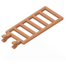 LEGO Medium Mörk Hud Bar 7 x 3 med Dubbel Clips (5630 / 6020)