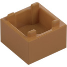 LEGO Beige Moyennement Foncé Boîte 2 x 2 (2821 / 59121)