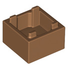 LEGO Mittleres dunkles Fleisch Box 2 x 2 (2821 / 59121)