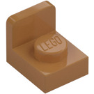 LEGO Medium Mörk Hud Fäste 1 x 1 med 1 x 1 Platta Upp (36840)