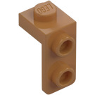 LEGO Beige Moyennement Foncé Support 1 x 1 avec 1 x 2 assiette Vers le bas (79389)