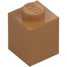 LEGO Medium Dark Flesh Brick 1 x 1 (3005 / 30071)