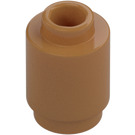 LEGO Beige Moyennement Foncé Brique 1 x 1 Rond avec tenon ouvert (3062 / 35390)