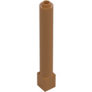 LEGO Beige Moyennement Foncé Brique 1 x 1 x 6 Rond avec Carré Base (43888)