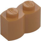 LEGO Medium mørkt kød Klods 1 x 2 Log (30136)