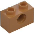 LEGO Medium donker vleeskleurig Steen 1 x 2 met Gat (3700)