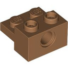 LEGO Medium Dark Flesh Brick 1 x 2 with Hole and 1 x 2 Plate (73109)