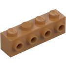 LEGO Mittleres dunkles Fleisch Stein 1 x 4 mit 4 Noppen auf Ein(e) Seite (30414)