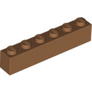 LEGO Medium Dark Flesh Brick 1 x 6 (3009 / 30611)