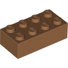 LEGO Medium Dark Flesh Brick 2 x 4 (3001 / 72841)