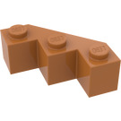 LEGO Mittleres dunkles Fleisch Stein 3 x 3 Facet (2462)