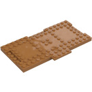 LEGO Medium Dark Flesh Brick 8 x 16 with 1 x 4 Sections for Inter-locking (18922)