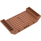 LEGO Medium Donker Vleeskleurig Midden Hull 8 x 16 x 2.3 met Gaten (95227)