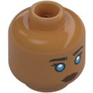 LEGO Medium Dark Flesh Chani Minifigure Head (Safety Stud) (3274 / 107167)