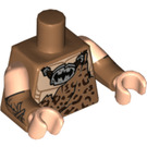 LEGO Medium Donker Vleeskleurig Clan of the Cave Batman Minifig Torso (973 / 16360)