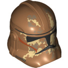 LEGO Medium Dark Flesh Clone Trooper Helmet (Phase 2) with Geonosis Clone Trooper Camouflage (11217 / 20203)