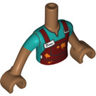 LEGO Mittleres dunkles Fleisch Dean Friends Torso (Boy) (11408 / 38556)